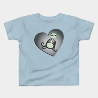 skeleton cat Kids T-Shirt